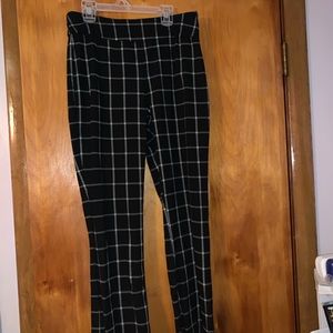 Black and White Grid Pants